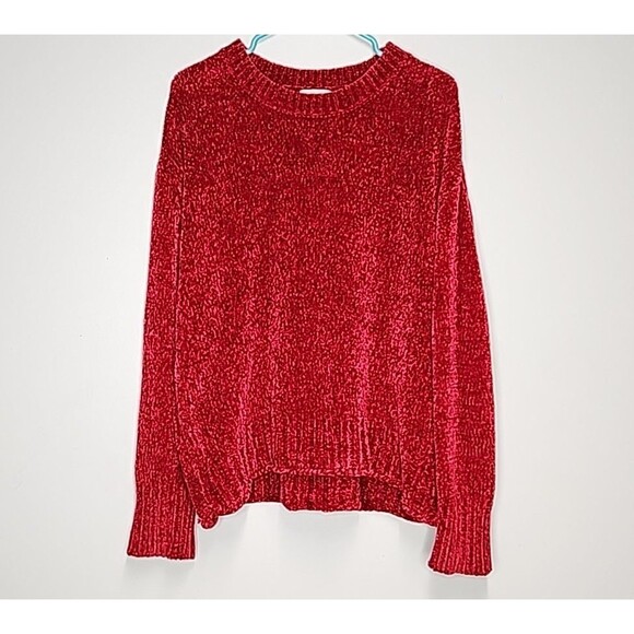 Christian Siriano New York Women's Red Chunky Pullover Sweater Long Sleeve XL - Picture 6 of 7